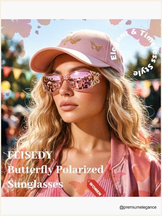 Trendy Polarized Butterfly Wrap Around Sunglasses UV400 Protection main image 7
